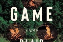 Forest with campfires with the text Small Game: A Novel by Blair Braverman over the image